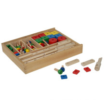 Wooden Construction Set Spielzeug in einer Box
